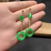 עגילי ג'ייד עלי גינקו – תמונה 4